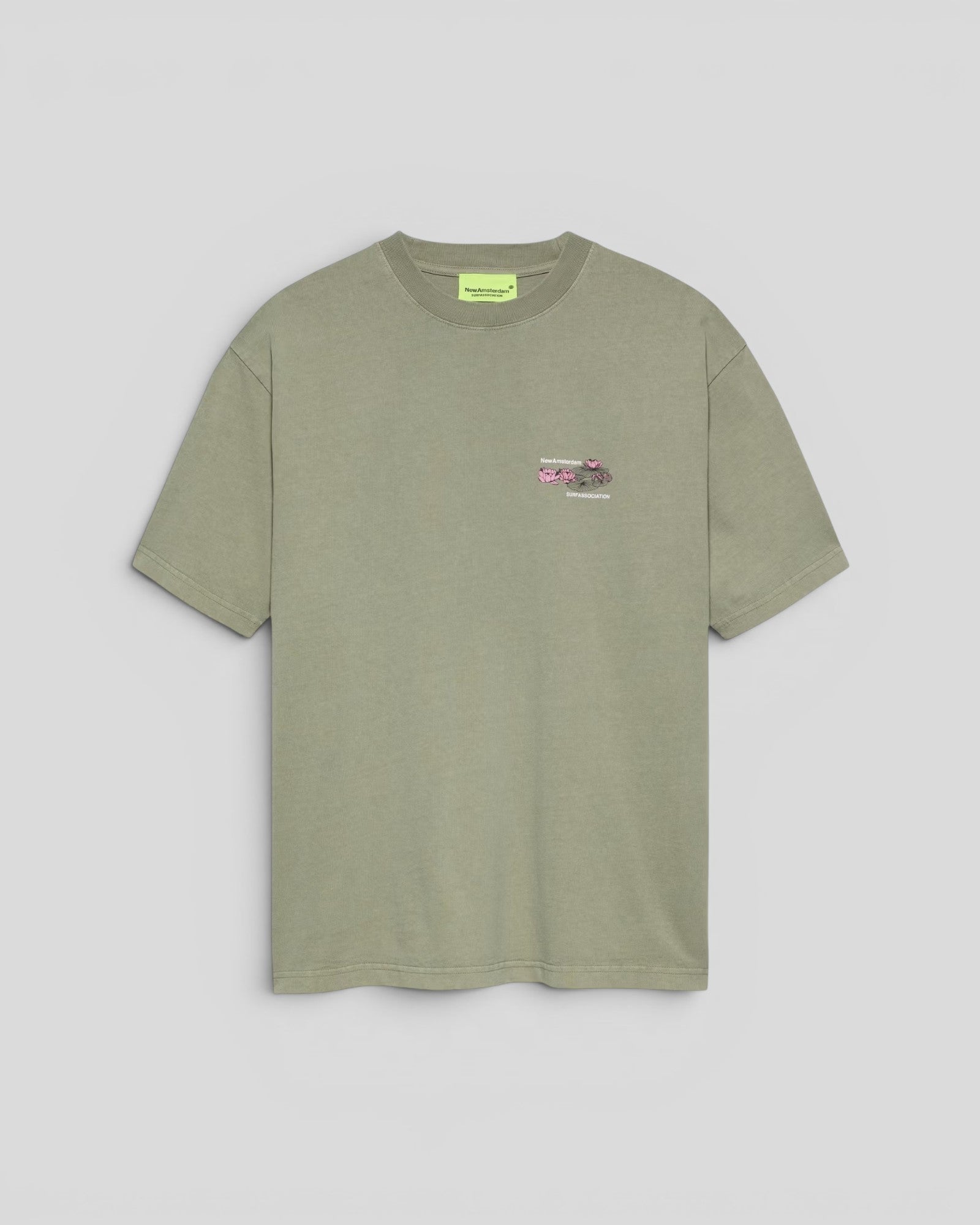 New Amsterdam || Lilies Tee - Sea Grass - M' New Amsterdam Surf Association