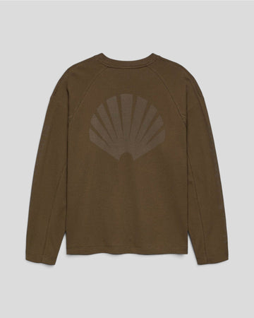 New Amsterdam || Logo Long Sleeve Waffle - Caviar - M' New Amsterdam Surf Association