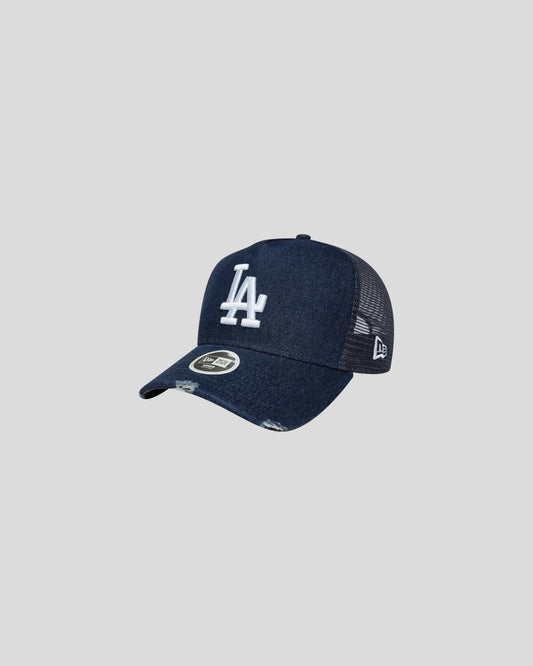 New Era || LA Dodgers A-Frame Trucker - Denim Navy New Era