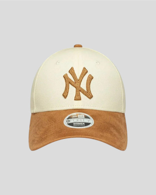 New Era || 9FORTY New York Yankees MLB Faux - Suède Crème New Era