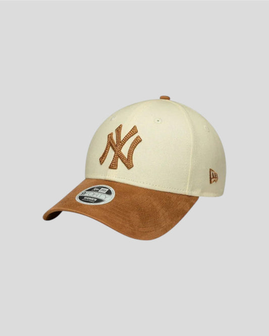 New Era || 9FORTY New York Yankees MLB Faux - Suède Crème New Era