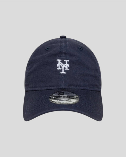 New Era || Casquette 9TWENTY New York Mets MLB Washed Mini Logo - Bleu marine New Era