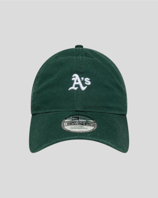 New Era || Casquette 9TWENTY Athletics MLB Washed Mini Logo - Vert foncé New Era