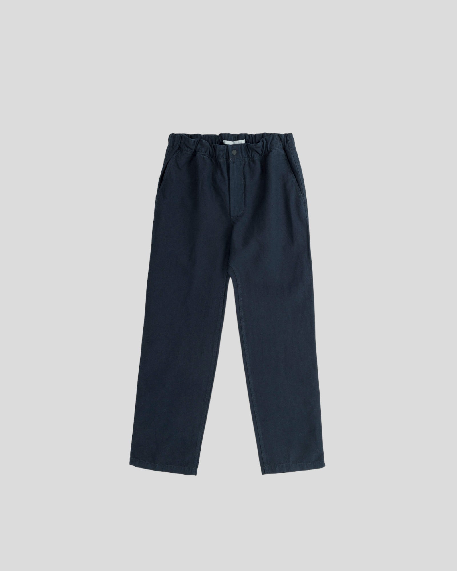 Norse projects || Ezra Relaxed Cotton Linen Trousers - Dark Navy