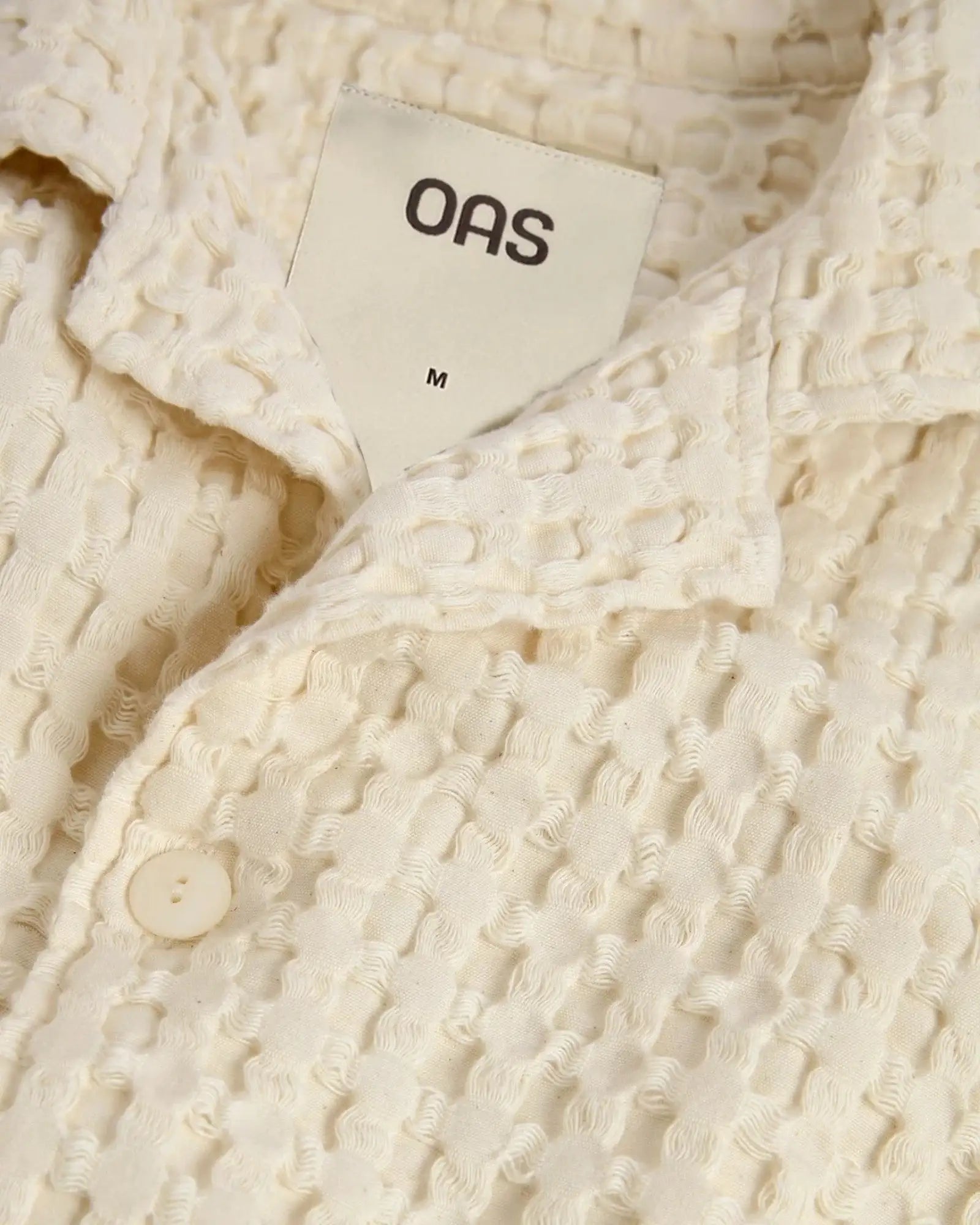 OAS || Cuba Waffle Shirt - Ecru OAS Compagny