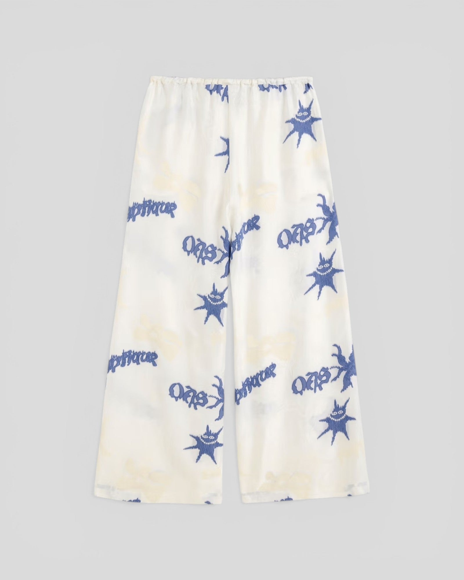 Oas || Romantique Luma Trousers - Ecru / Blue OAS Compagny