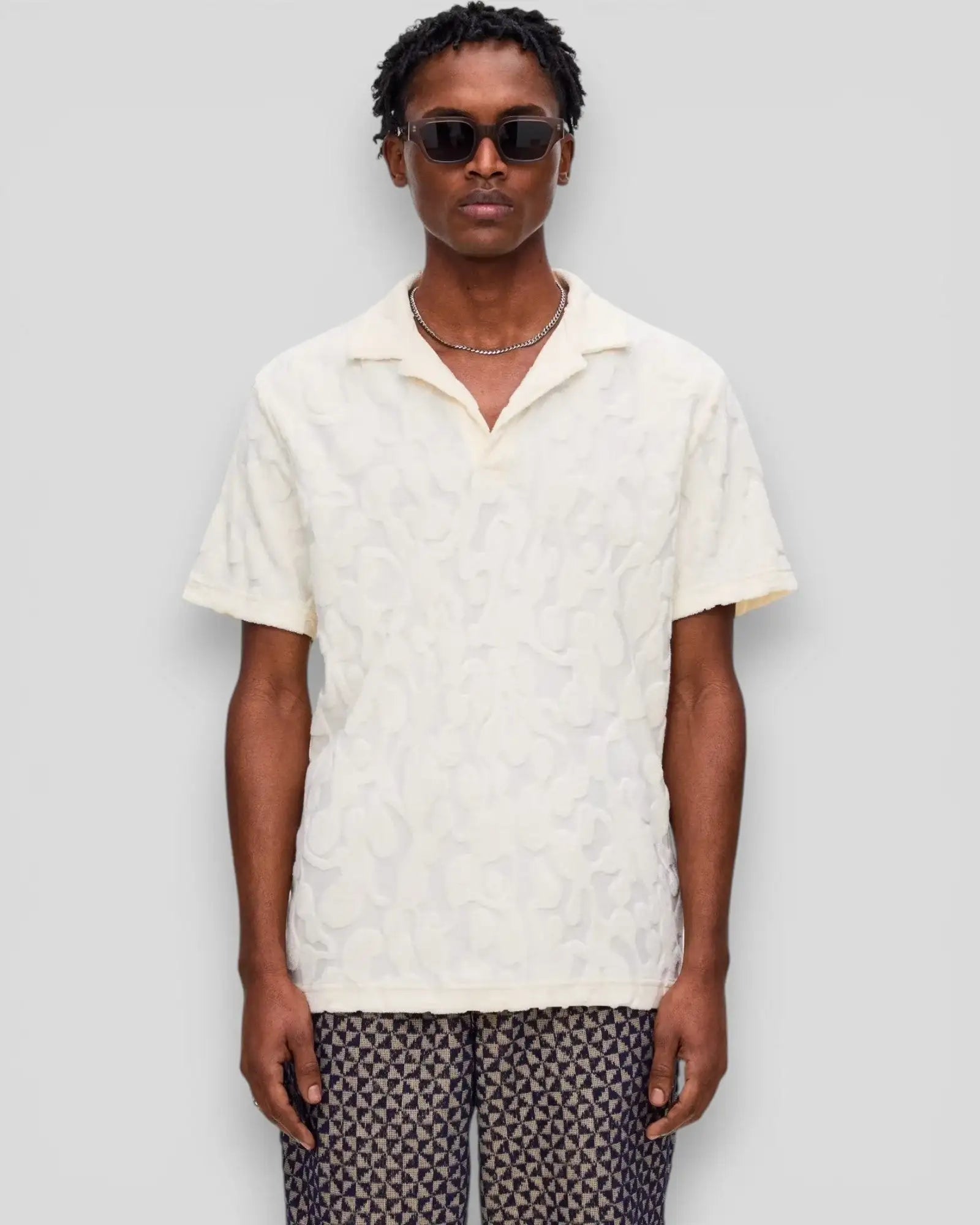 Oas || Summit Polo Terry Shirt - Off White OAS Compagny