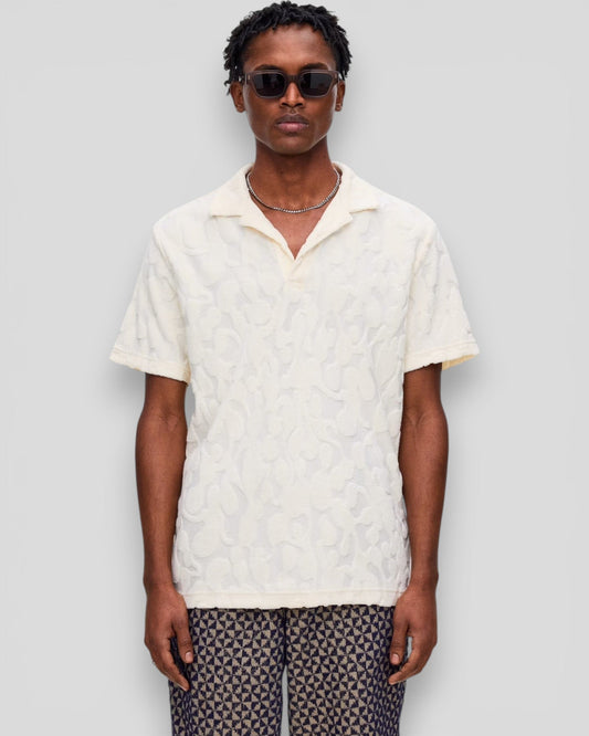 Oas || Summit Polo Terry Shirt - Off White OAS Compagny