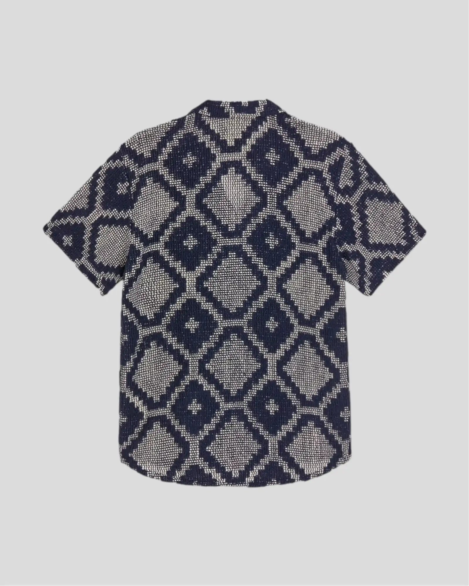 Oas || Trastevere Cuba Crochet Shirt - Navy OAS Compagny