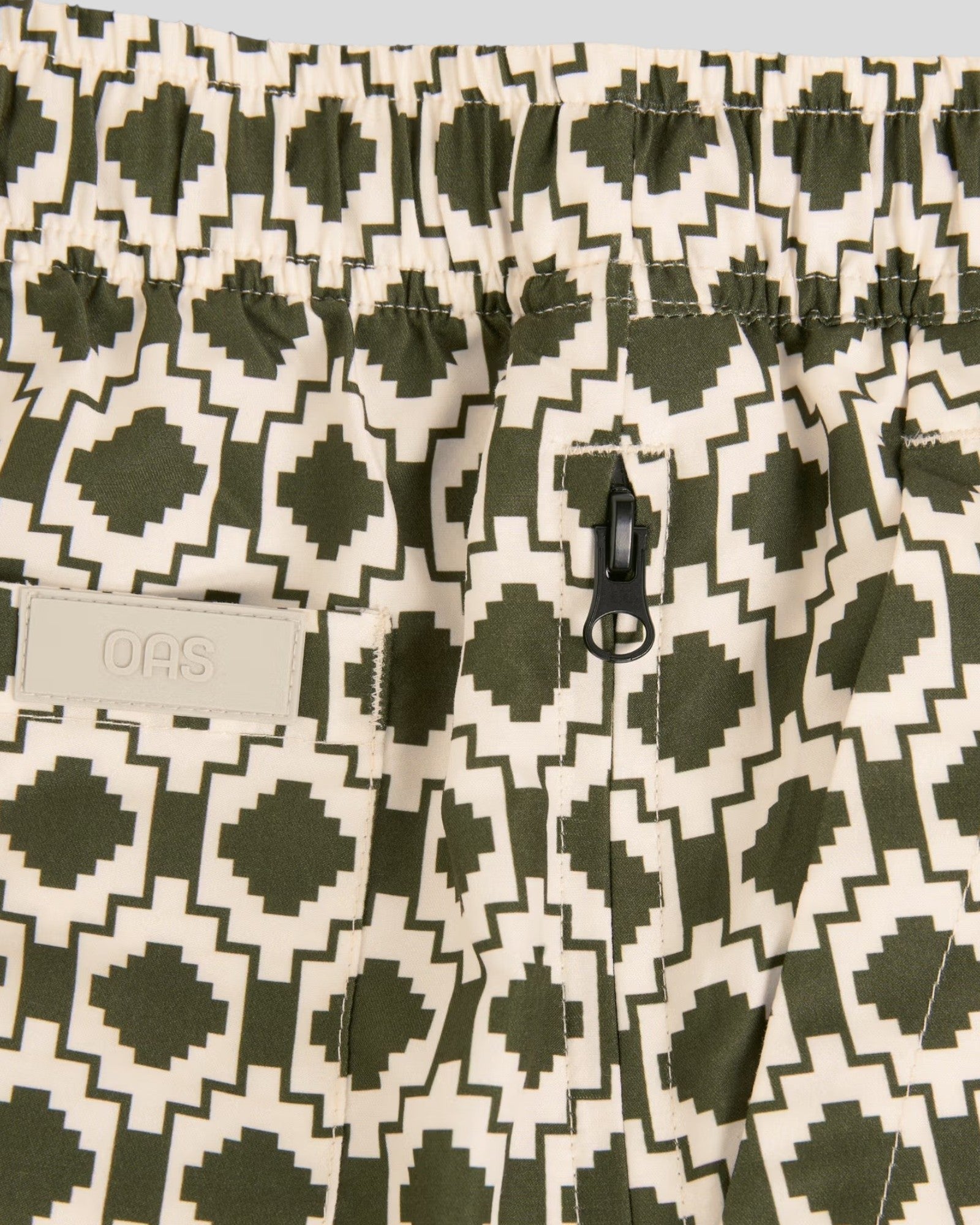 Oas || Pine Mitu Swim Shorts - Green / Beige OAS Compagny