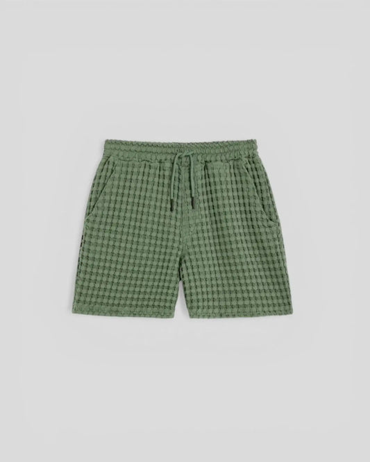 Oas || Waffle Porto Shorts - Green OAS Compagny