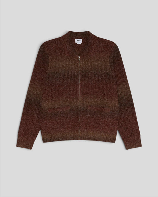 Obey || Anton Gradient Cardigan - Brown Multi - M' Obey