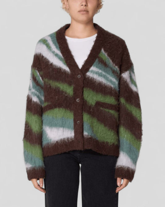 Obey || Delirium Cardigan - Brown Multi Obey