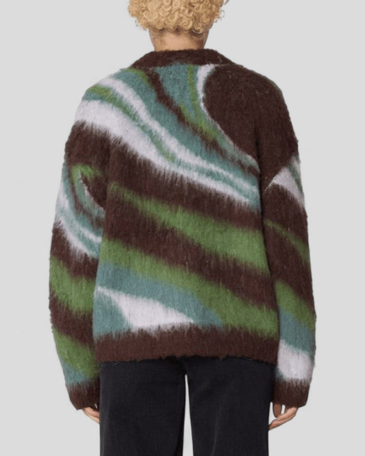 Obey || Delirium Cardigan - Brown Multi Obey