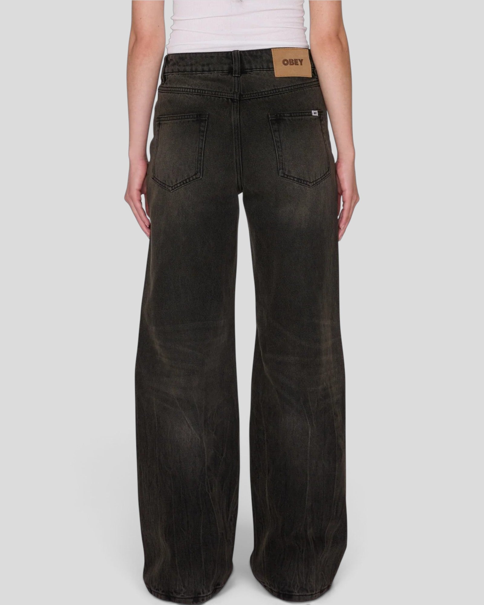 Obey || Elara 5 Pocket Denim - Black Mocha Wash Obey