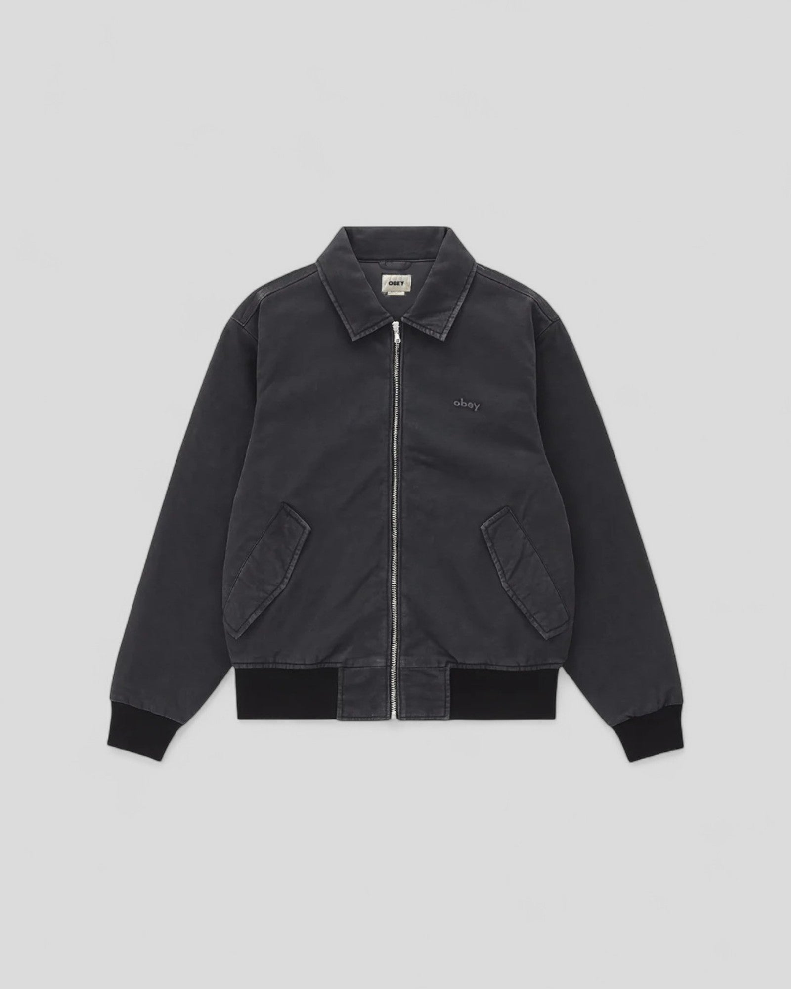 Obey || Florien Bomber - Black Faded Wash Obey