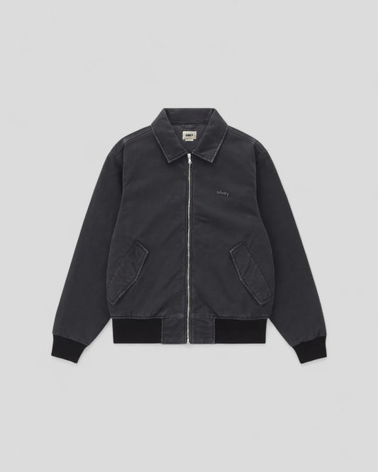 Obey || Florien Bomber - Black Faded Wash Obey