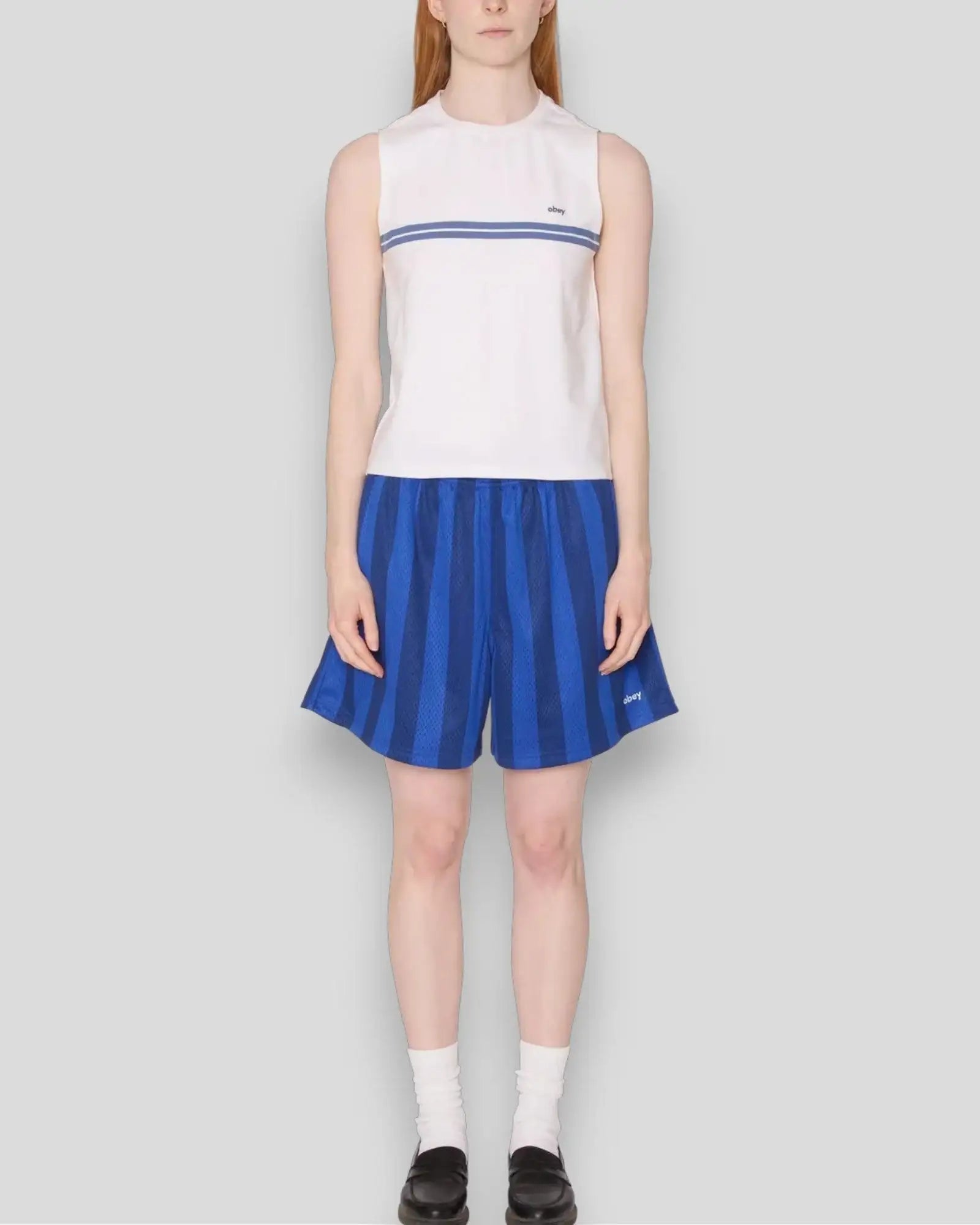 Obey || Freya Stripe Tank Top - White Obey