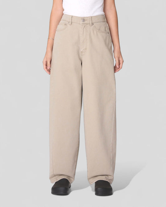 Obey || Leah III Baggy Denim - Milk Tea Faded Wash Obey