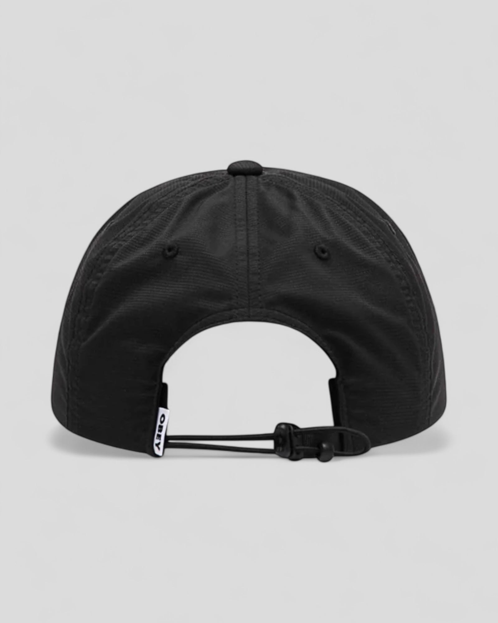 Obey || Miles 5 Panel Strapback - Black - M’ Obey