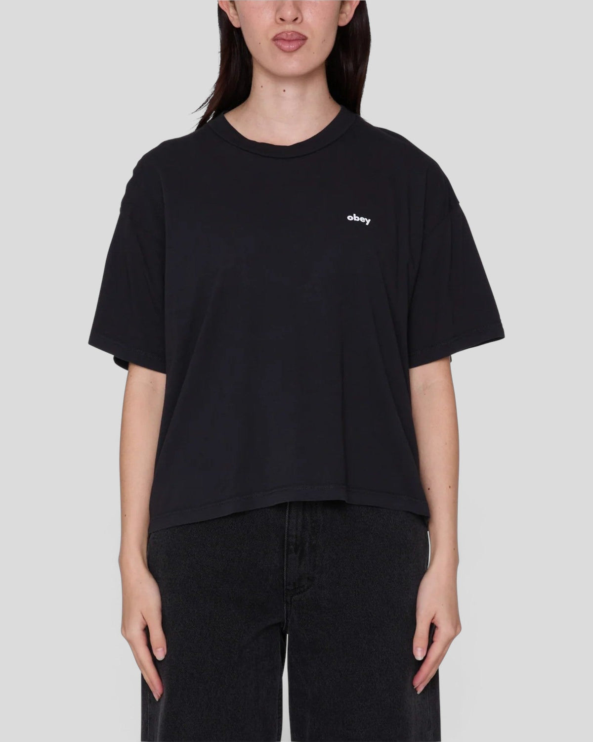 Obey || Flores T-Shirt - Digital Black Obey