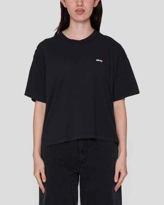 Obey || Flores T-Shirt - Digital Black Obey