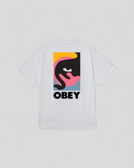 Obey || Quarter Icon T-Shirt - White Obey