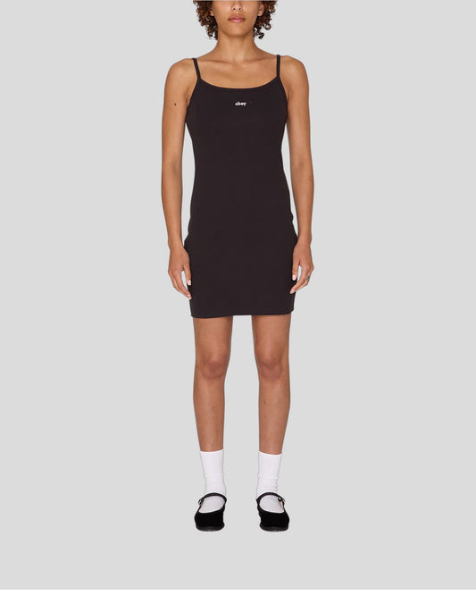Obey || Mona Rib Tank Dress - Digital Black Obey