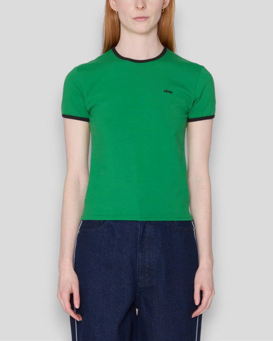 Obey || Duvall Ringer Tee - Green Obey