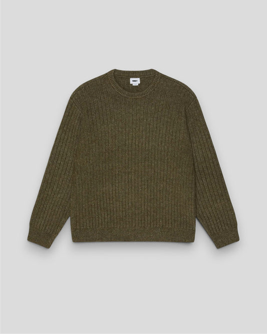 Obey || Drex Sweater - Heather Green - M' Obey