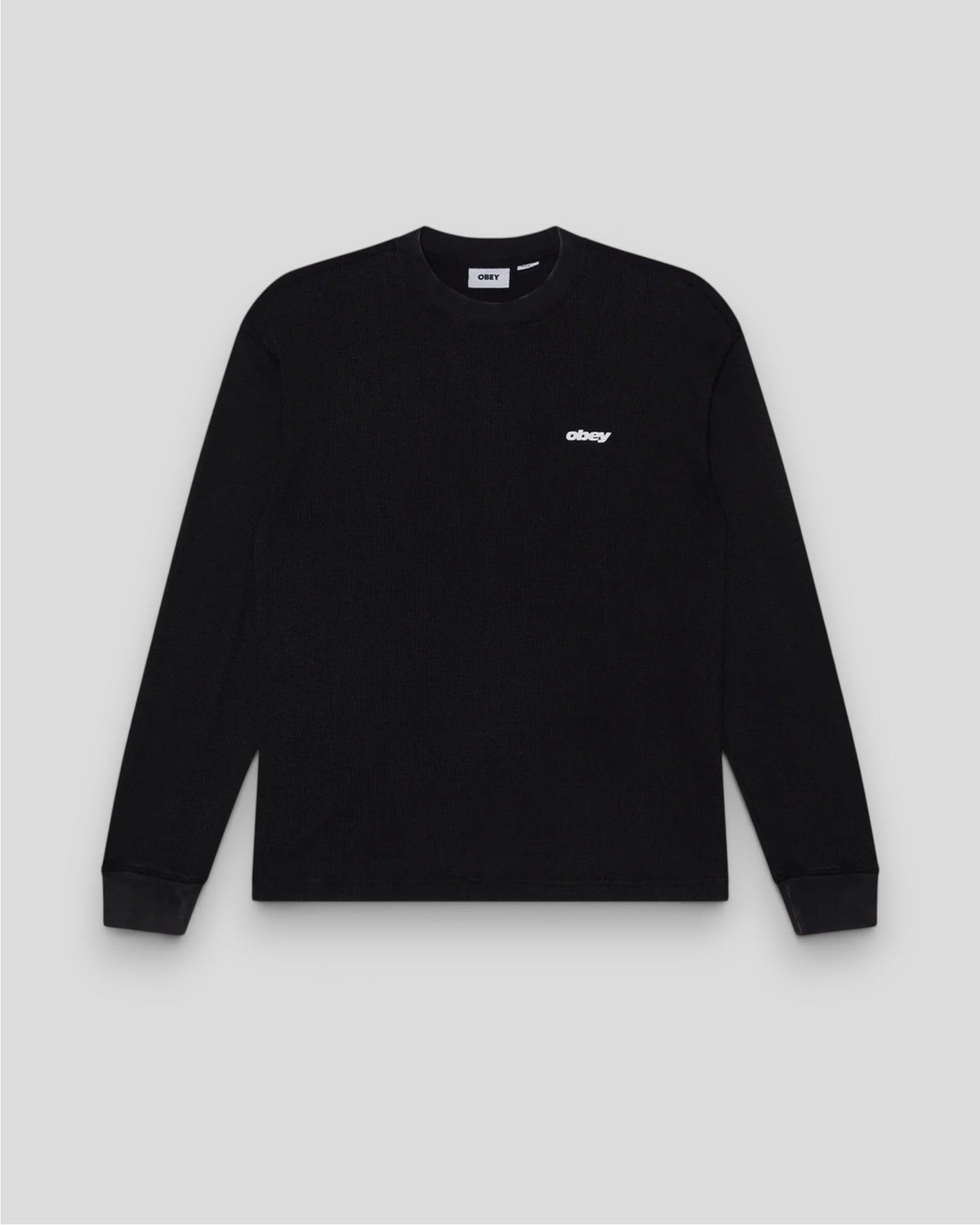 Obey || League Thermal L/S T-Shirt -  Dusty Black Limo - M' Obey