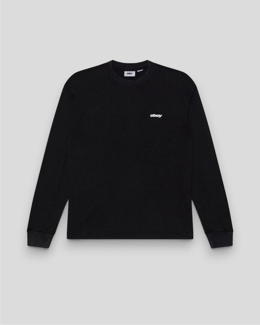 Obey || League Thermal L/S T-Shirt -  Dusty Black Limo - M' Obey