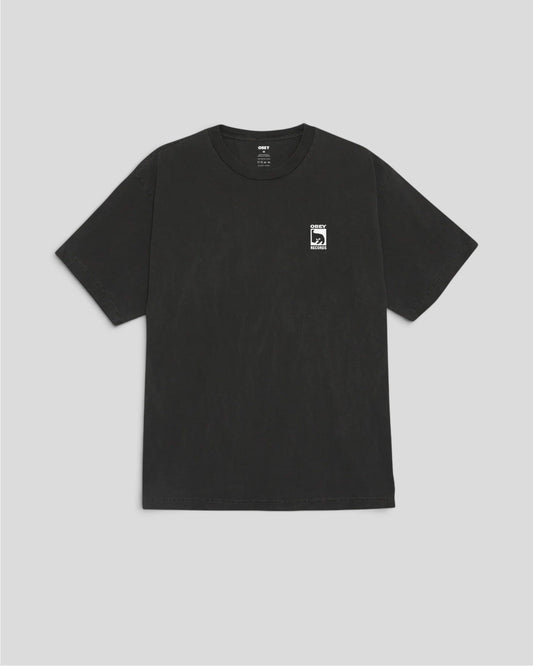 Obey || Record Icon T-Shirt - Pigment Dusty Black - M' Obey