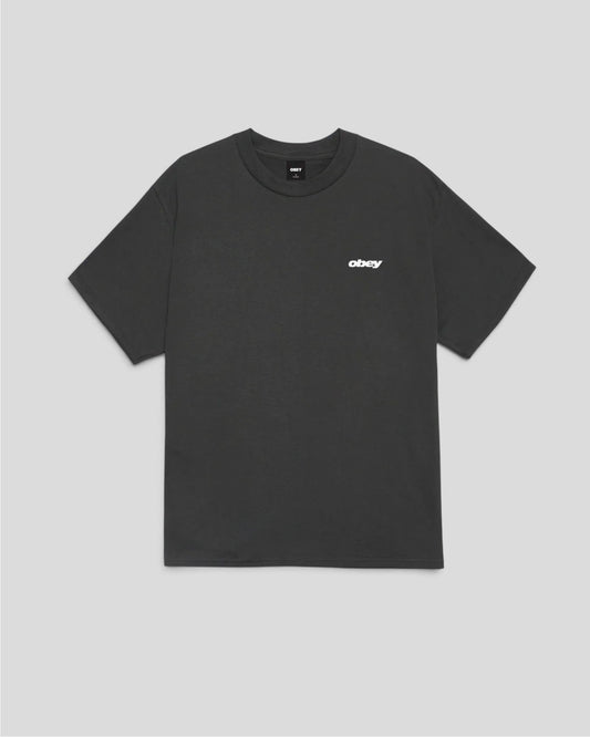 Obey || Wave T-Shirt -Vintage Black -M' Obey