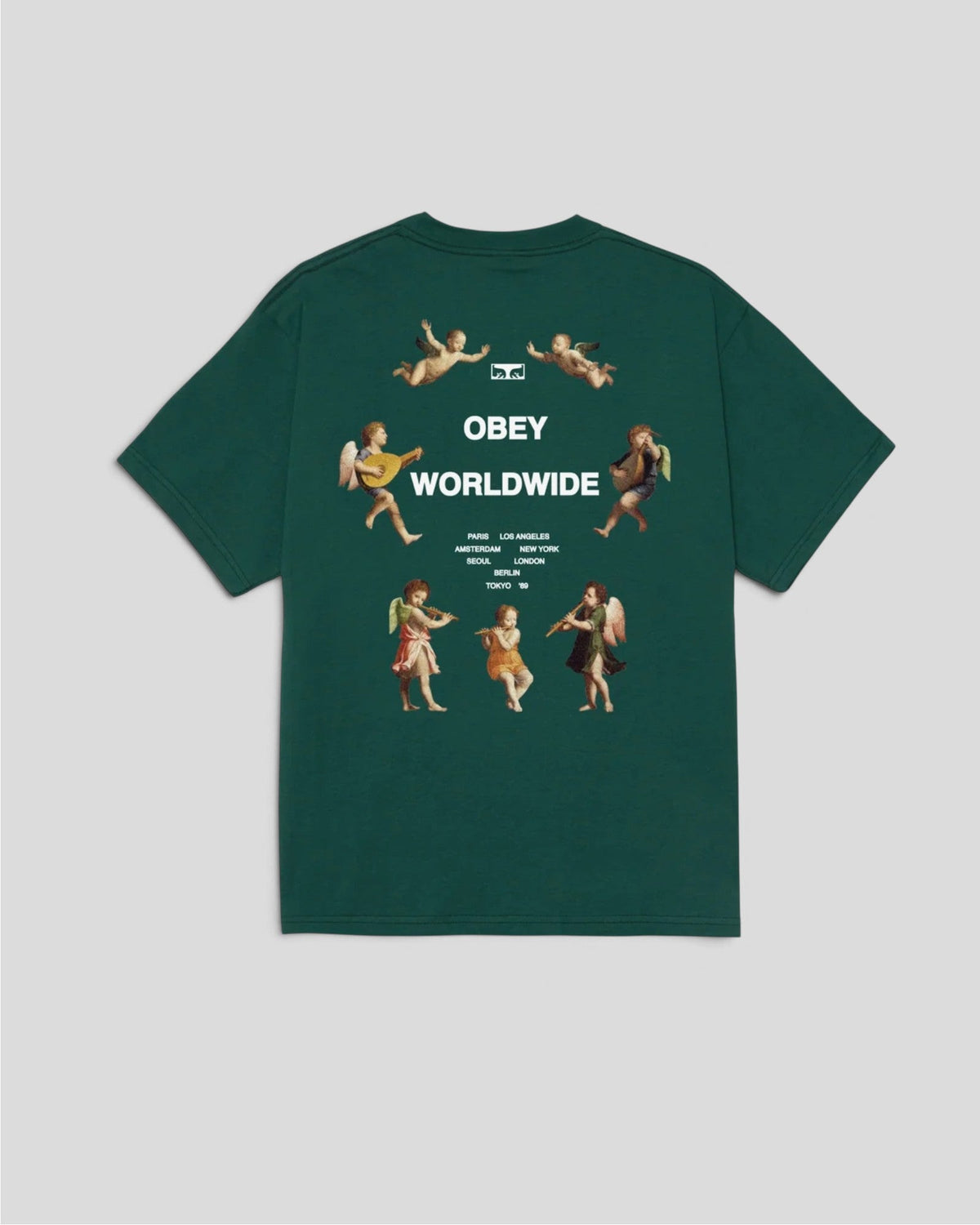 Obey || Angel Above T-Shirt -Rainforest -M' Obey