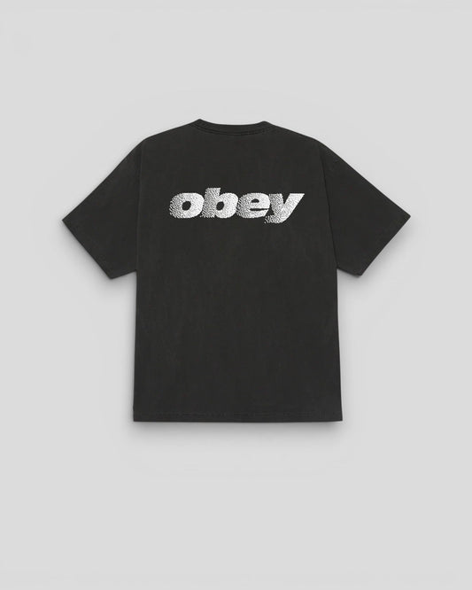Obey || Diffusion Pigment T-Shirt - Dusty Black - M’ Obey