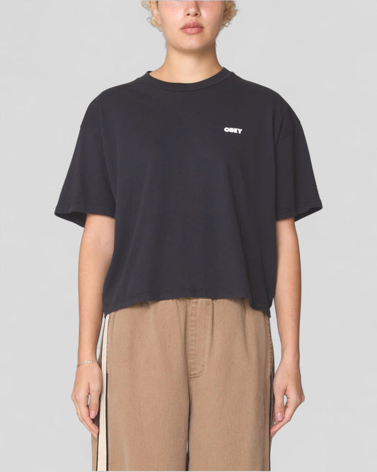 Obey || Art Studio Flowers Tee - Digital Black