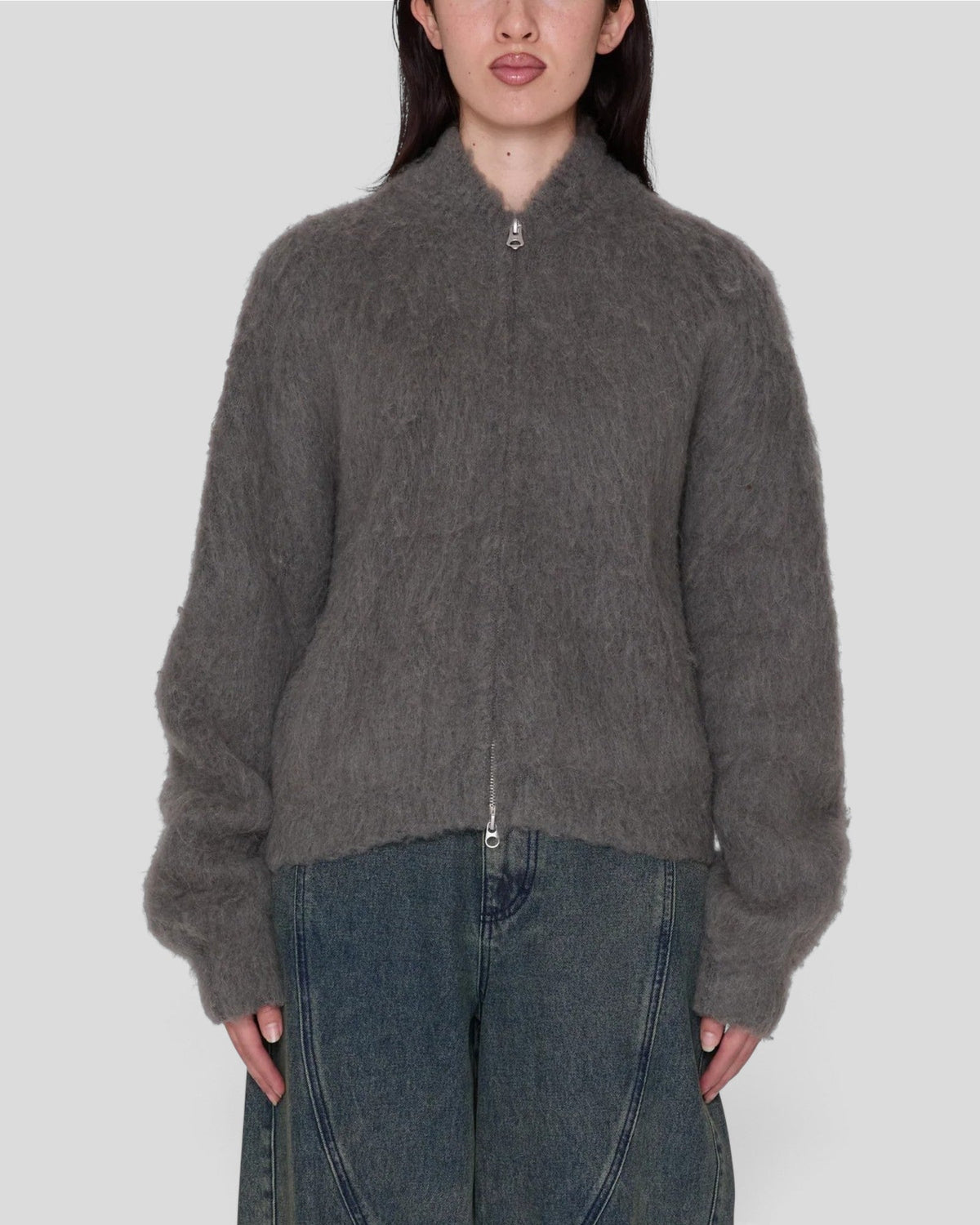 Obey || Caia Sweater Bomber - Charcoal Obey