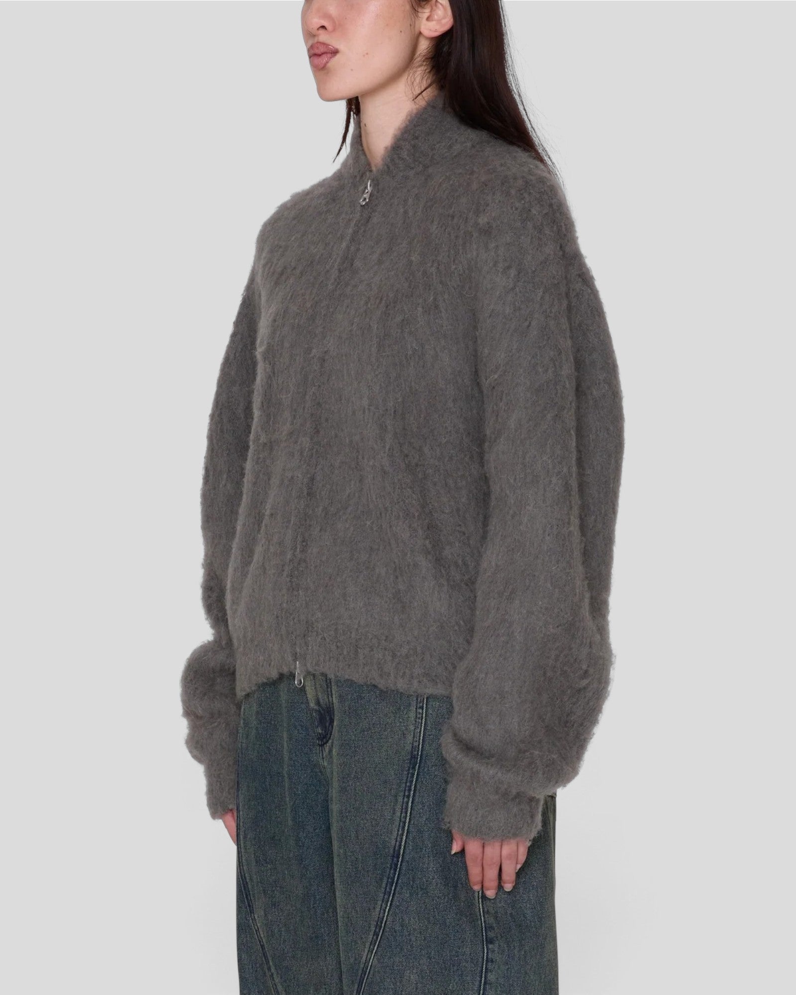 Obey || Caia Sweater Bomber - Charcoal Obey