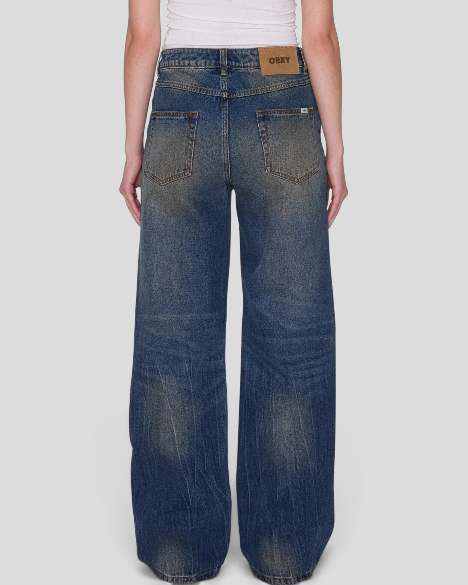 Obey || Nana 5 Pocket Denim - Black Mocha Wash Obey