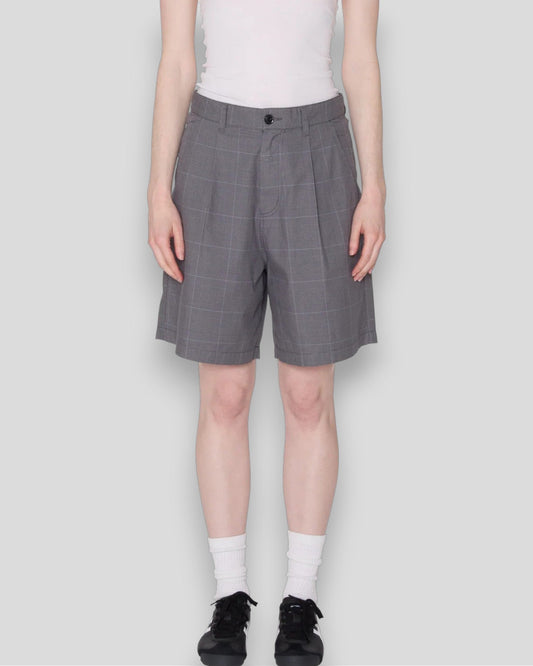 Obey || Olivia Plaid Short - Grey Plaid Obey