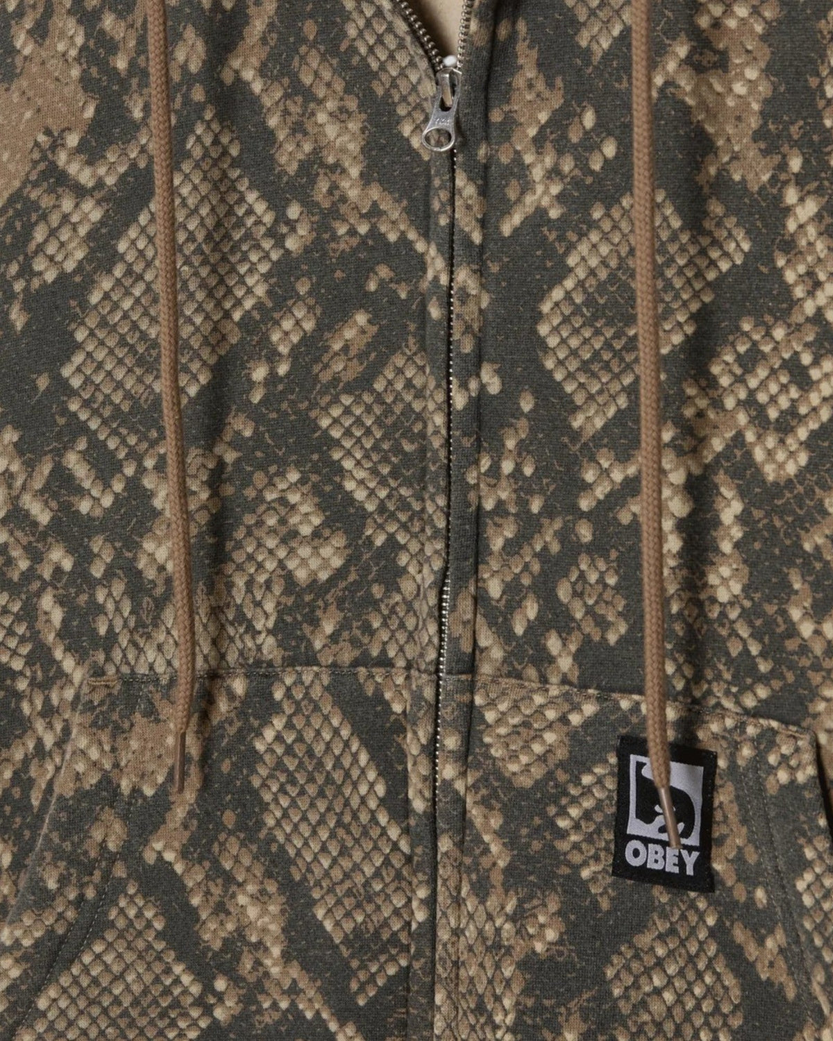 Obey || Post Zip Hood - Vintage Rattlesnake Obey