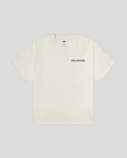 Obey || To New Friends And Old Tee - Vintage White Obey