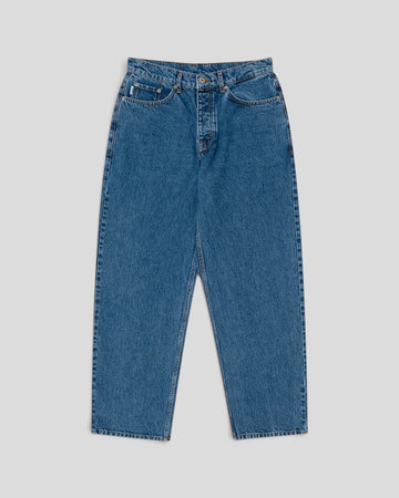 Parlez || Prospect Denim Trouser - Mid Enzyme Wash Parlez