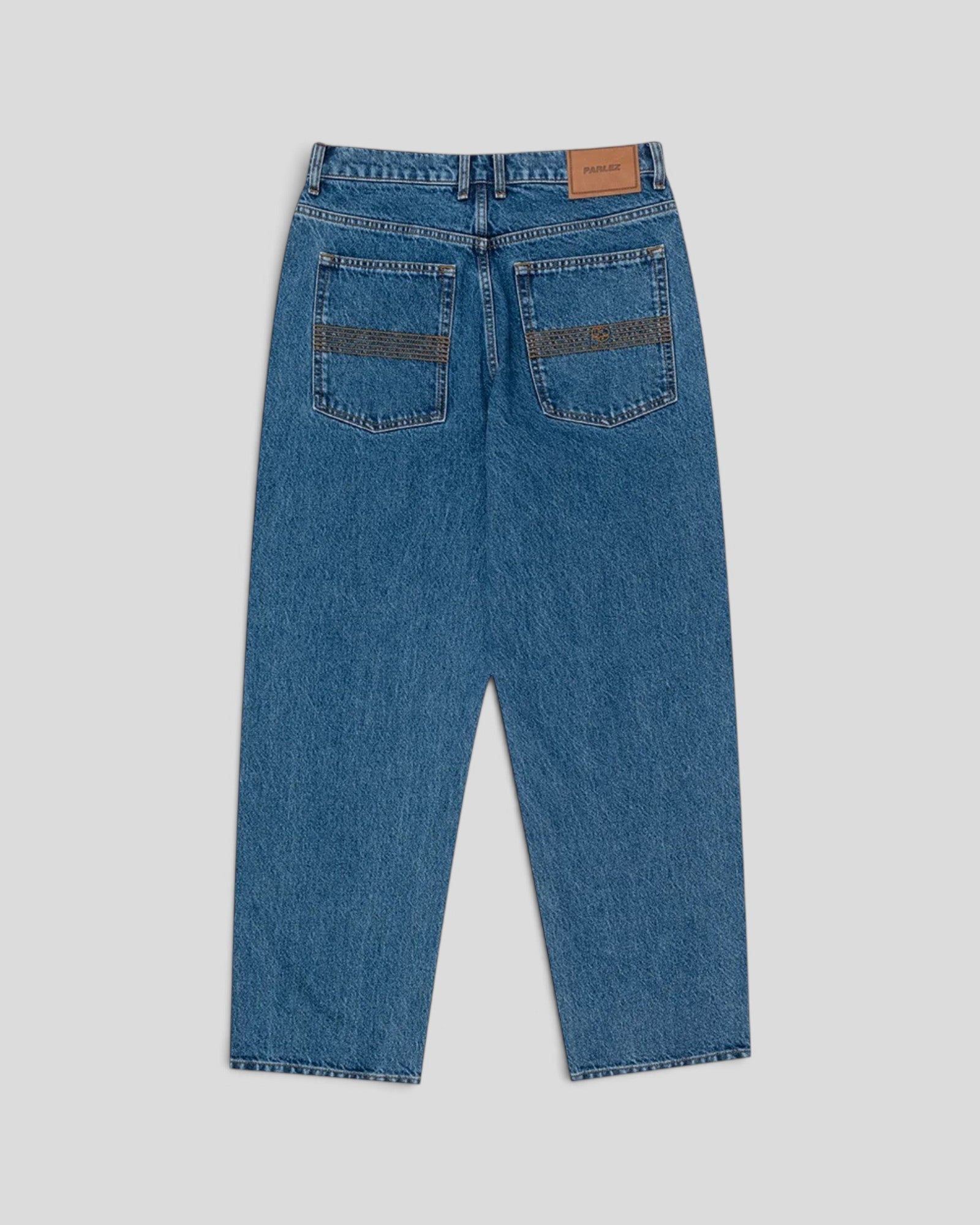 Parlez || Prospect Denim Trouser - Mid Enzyme Wash Parlez
