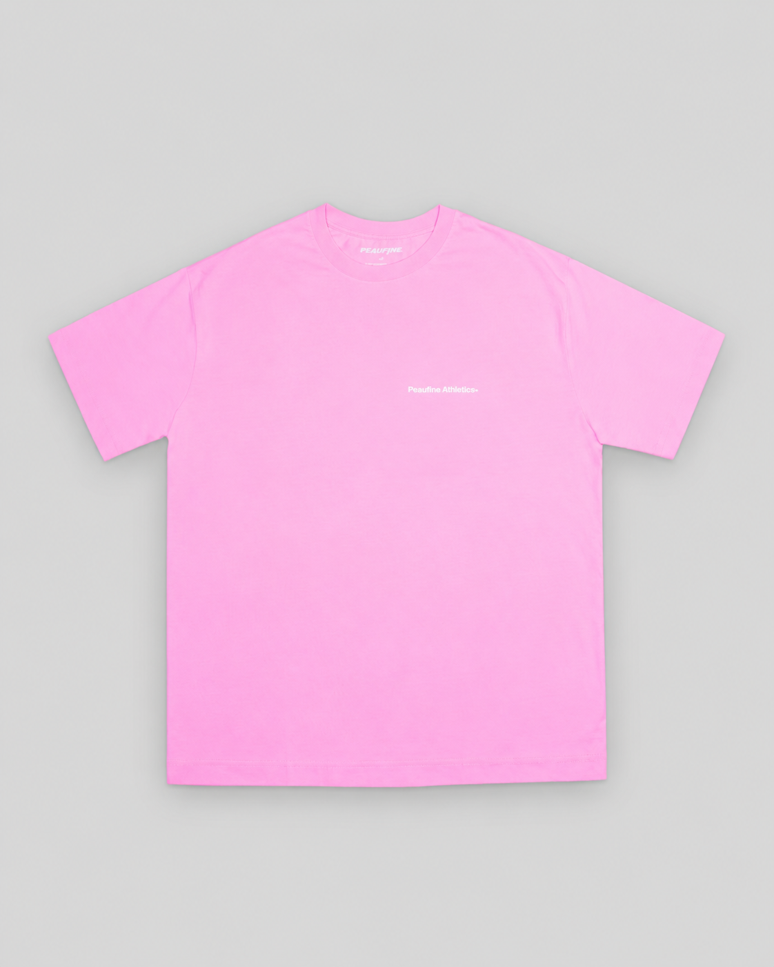 Peaufine || Oversize T-Shirt Mediterranean - Pink - M' — vue 2 sur fond gris