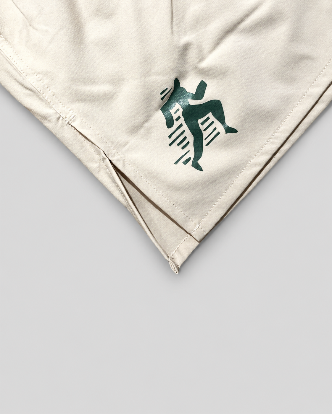 Peaufine Atalante X Peafine X Gouache - Running Short - Beige - M" — vue 2 sur fond gris