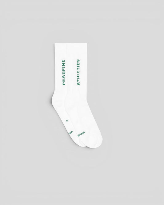Peaufine || Socks Vaporfeel - Minimalist - White/Vert - M’ Peaufine