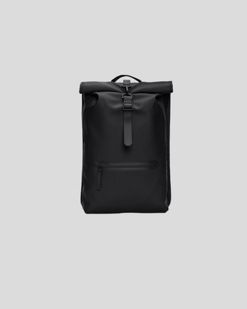 Rains || Rolltop Rucksack - Black