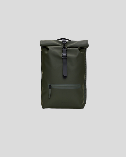 Rains || Rolltop Rucksack - Green Rains